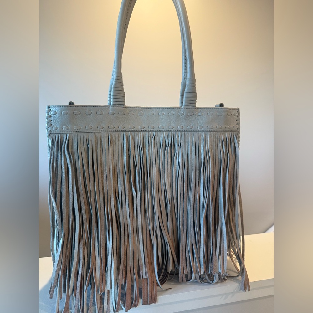 Idyllwind Fringe Leather Tote Bag